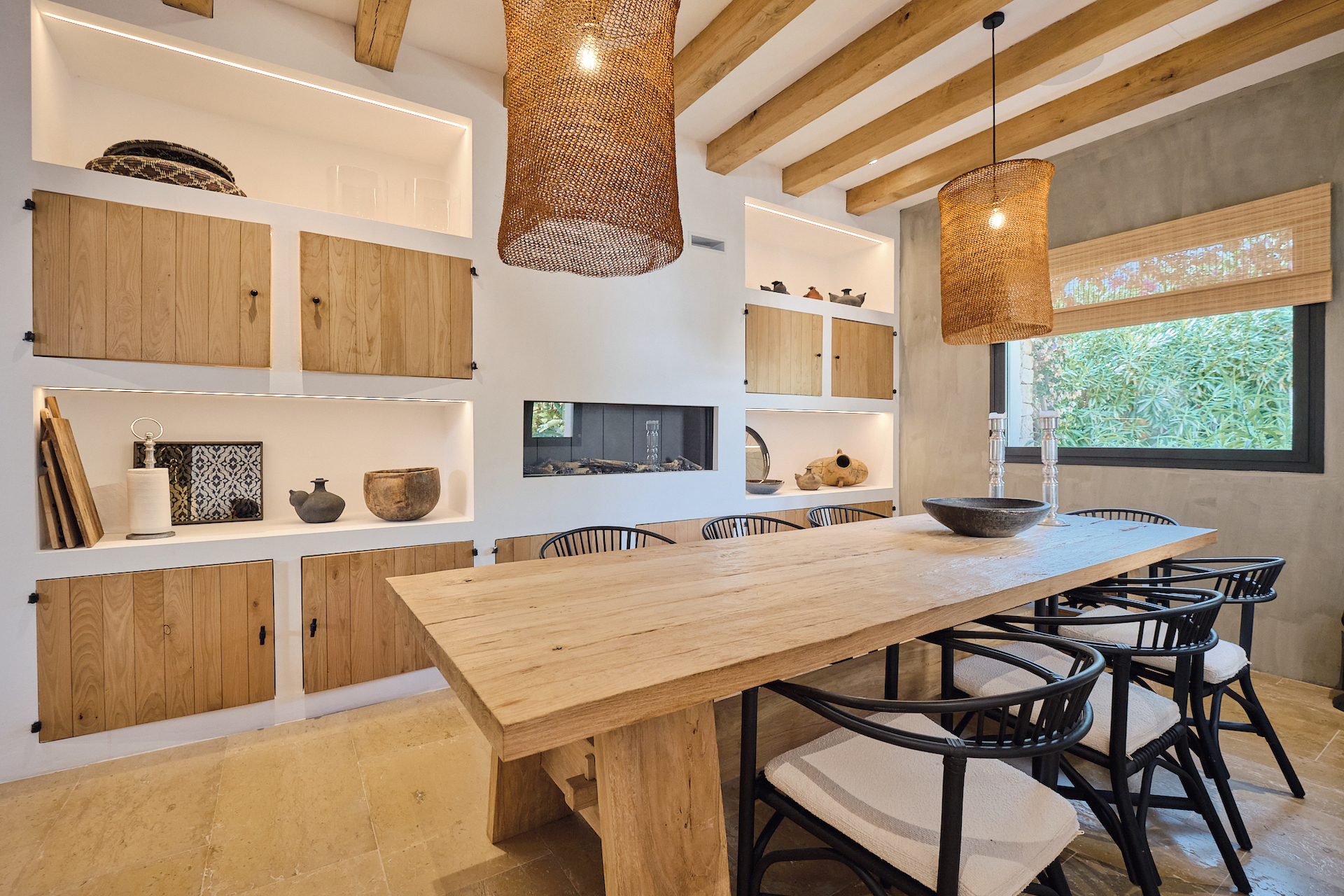 Resa Estates finca campo san jose Ibiza kitchen and fire place.jpg